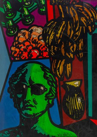 ERCOLE PIGNATELLI (1935) Il sogno di Apollinaire 1969 Tecnica mista su tela...