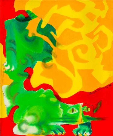 ERNESTO TAVERNARI (1911 - 2007) Ragioni di vita 1972 Acrilico su tela 60 x 50...