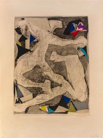 MARINO MARINI (1901 - 1980) Furia di danza 1975 Acquaforte e acquatinta su...