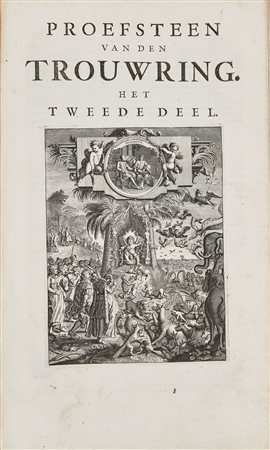 CATS, Jacob (1577-1660) - Alle de wercken. Amsterdam: Johannes Ratelband e...