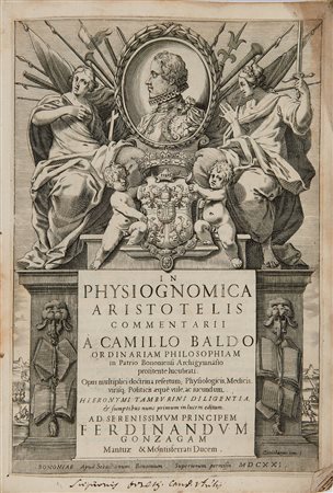 BALDI, Camillo (1547-1634) - In physiognomica Aristotelis commentarii....