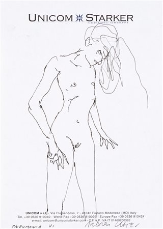 ANDREA CHIESI (1966)Lotto unico composto da:Pneumonia IVInchiostro su cartacm...