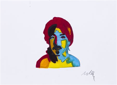 MARCO LODOLA (1955)Senza TitoloPennarelli e grafite su cartacm 24x33Firma al...