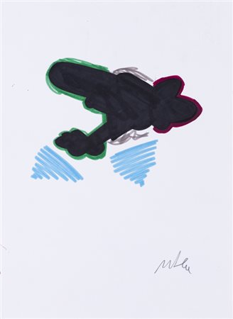 MARCO LODOLA (1955)Senza TitoloPennarelli e grafite su cartacm 33x24Firma al...