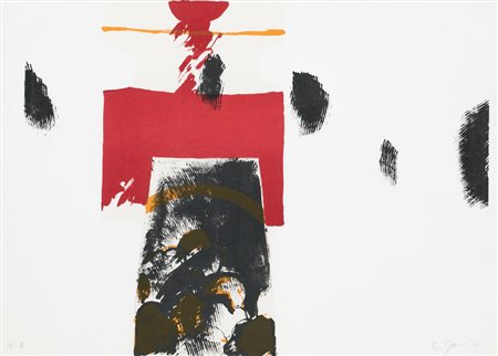 ÉMIL MARZÉ (1930-2009)Natura morta - Interno rosso, 1972Litografiacm...