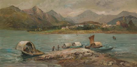 LUIGI BRACCHI (1892-1978)Senza TitoloOlio su telacm 60x120Firma al...