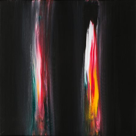 ENNIO FINZI (1931)Il verso del colore in nero, 2012Olio su telacm...