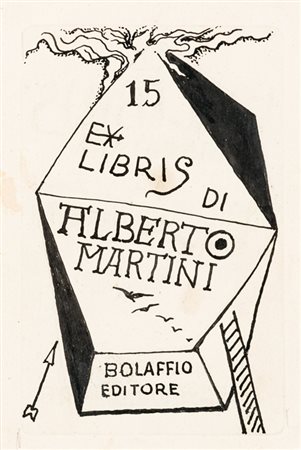 ALBERTO MARTINI (1876-1954)Ex LibrisXilografiacm 15x10NoteBolaffio Editore
