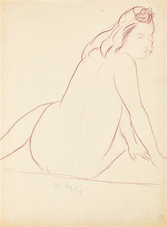 WALTER POZZI (1911-1989)Senza TitoloTecnica mista su cartacm 30x21Firma al...