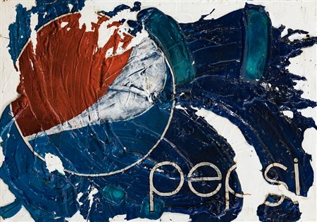 GATTONERO (ALESSANDRO GATTI)Bandiera Pepsi, 2015Tecnica mista su telacm...