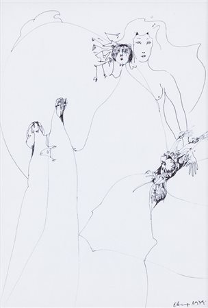 EVA KRUMPSenza Titolo, 1979Inchiostro su cartacm 29x21Firma e datazione al...