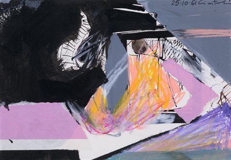 CLAUDIO CINTOLI (1935-1978)Impressioni d'ambiente, 1961Tecnica mista e...