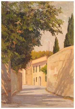 GINO FIORINI Livorno ? – 2005 Senza titolo Olio su tavola 50,5 x 35. Firma in...