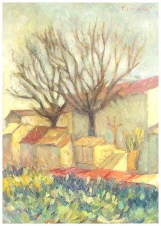 SEBASTIANO TIRRO’ Lentini ? Senza titolo Olio su tavola 45 x 32,5. Firma in...