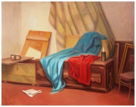 FERRUCCIO MATARESI Livorno 1928 - 2009 Senza titolo Olio su tela 40 x 50....