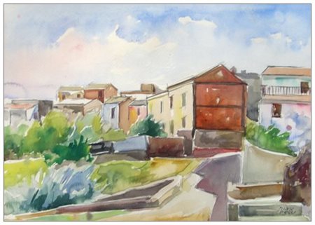 SILVIO PUCCI Pistoia 1892 – Firenze 1961 Senza titolo Acquerello su...