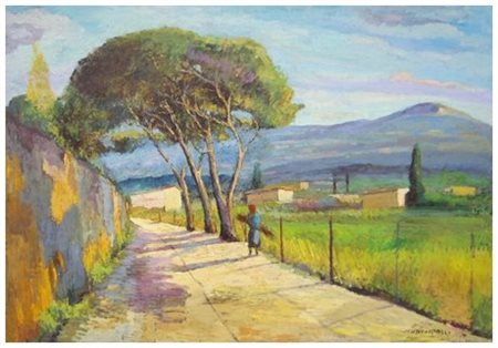 NELLO GIOVANNELLI Livorno 1922 – 1996 Senza titolo Olio su tavola 50 x 70....