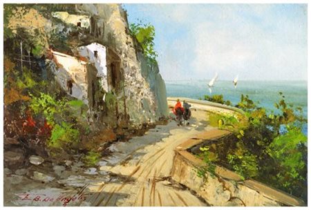 ELETTRA DE ANGELIS BRIANTE Napoli ? Senza titolo Olio su tavola accoppiata a...