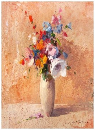 GIULIO DA VICCHIO Vicchio di Mugello 1925 – Livorno 2004 Fiori primaverili...