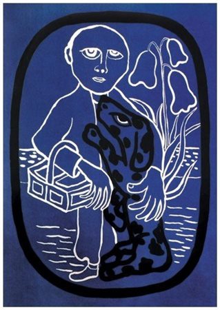 GIUSEPPE VIVIANI Agnano Pisano 1898 – Pisa 1965 Il cane nero 1961 Litografia...