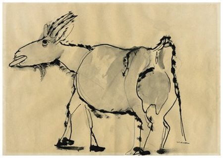 BRUNO CASSINARI Piacenza 1912 – Milano 1992 Senza titolo China e grafite su...