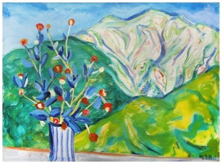 ALFREDO FABBRI Grosseto 1926 – 2010 Senza titolo 1985 Olio su tela 50 x 70....