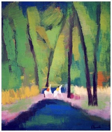 GIAN RODOLFO D’ACCARDI Palermo 1906 – Milano 1993 Cavalli e cavalieri sul...