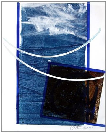 ANTONIO DEL DONNO Benevento 1927 Cielo Terra Mare 1981 Pittura e t.m. su tela...