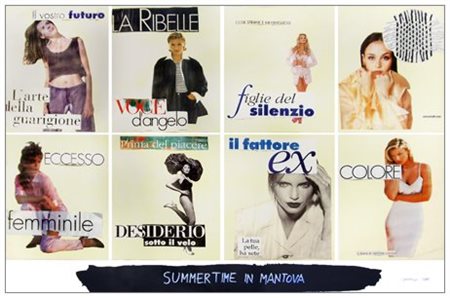 SARENCO (Isaia Mabellini) Vobarno 1945 Summertime in Mantova 1995 Collage su...