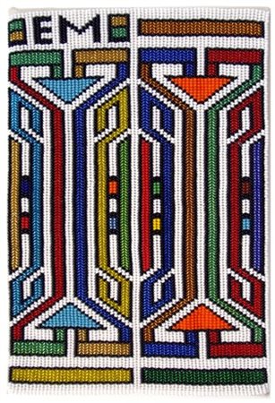 ESTER MAHLANGU Transvaal (Sud Africa) 1936 Senza titolo Perle di vetro cucite...