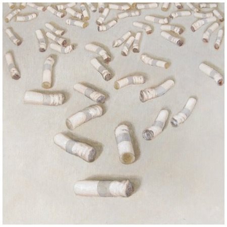 FABIO AGUZZI Milano 1953 Spenti 1995 Olio su tela 60 x 60. Titolo e firma sul...