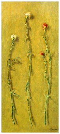 FIORENZO TOMEA Zoppè di Cadore 1910 – Milano 1960 Garofani 1940 Olio su tela...