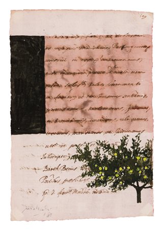 CARLO MATTIOLI (1911-1994)Senza Titolo (Paesaggio), 1981Acquerello e tecnica...