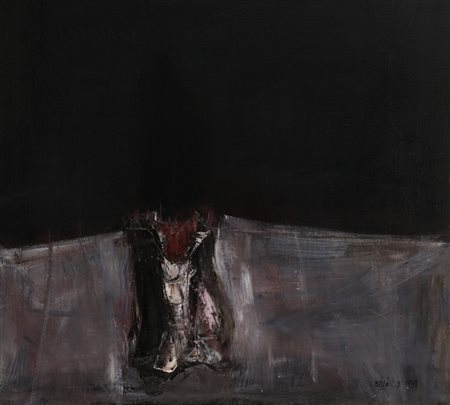 RODOLFO ARICÒ (1930-2002)Reliquia, 1958Olio su telacm 80x90Firma e datazione...