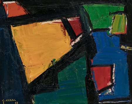 GIANCARLO CERRI (1938)Sequenza N.69, 1993Olio su telacm 40x50Firma e...