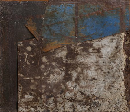 GINO MAROTTA (1935-2012)Senza Titolo, 1959Tecnica mista su lamiere...