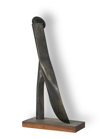 CARLO RAMOUS (1926-2003)Senza Titolo, 1968Scultura in acciaio su base in...