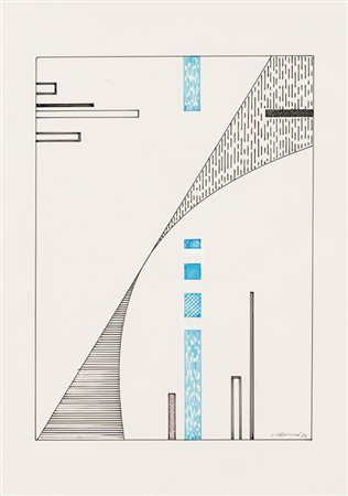 LUIGI VERONESI (1908-1998)Senza Titolo, 1974Inchiostri e grafite su cartacm...