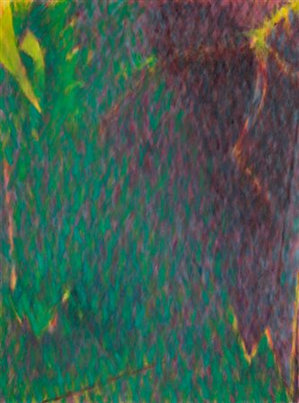 TETSURO SHIMIZU (1958)La mezza notte viola, 1990Olio su telacm 120x90x3Firma,...