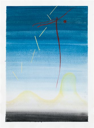 VALENTINO VAGO (1931-2018)Senza Titolo, 1988Acquerello su cartoncinocm...