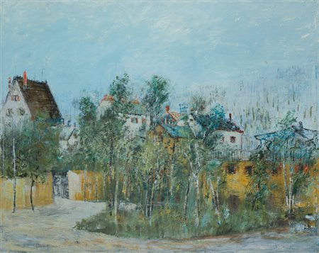 ADRIANO DI SPILIMBERGO (1908-1975)Senza TitoloOlio su telacm 80x100Firma al...