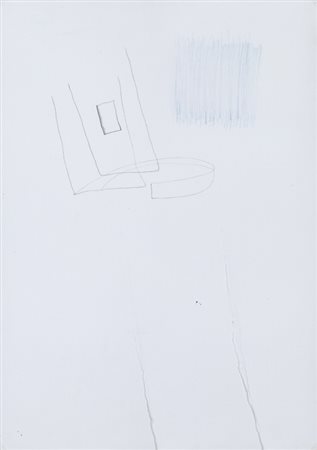 PAOLO ICARO (1936)Disegnato, 1987Tecnica mista su carta strappatacm...