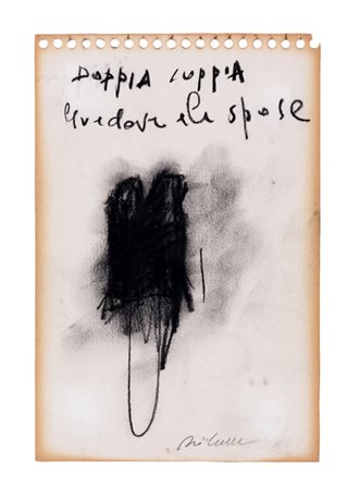 PIERO PIZZI CANNELLA (1955) Doppia coppia, 2000 Tecnica mista su carta cm...