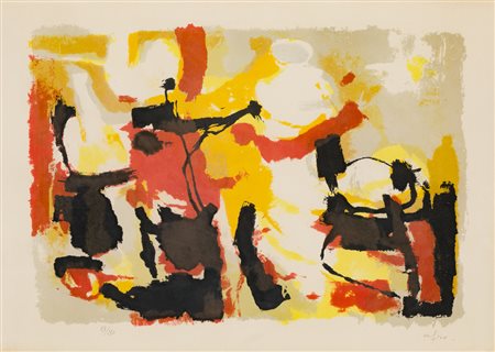 AFRO BASALDELLA (1912-1976)Sabato fuori porta, 1957Litografia su carta...