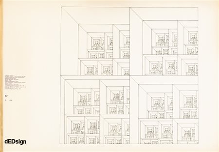 ENZO MARI (1932)Disegno 1 per la struttura 750 1963, 1967Manifesto "dEDign"...