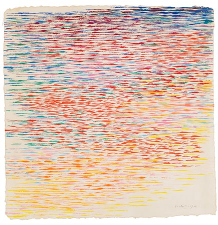 PIERO DORAZIO (1927-2007)Senza Titolo, 1982Serigrafia su carta a manocm...