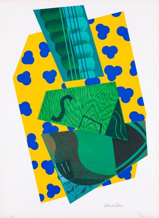 ALDO MONDINO (1938-2005)Danse à VenceSerigrafia polimaterica con...