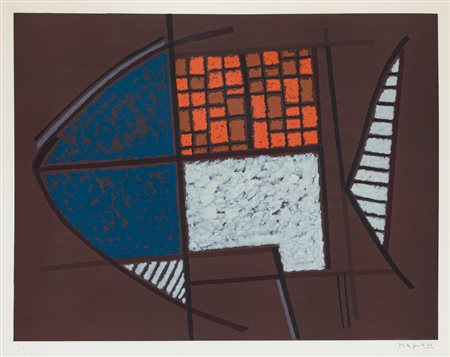 ALBERTO MAGNELLI (1888-1971)Senza TitoloLitografiacm 55x69,5Firma e...