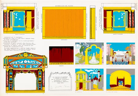GIOSETTA FIORONI (1932)Un teatrino di Giosetta Fioroni, 1978Serigrafia a 10...