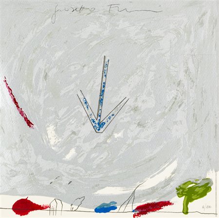 GIOSETTA FIORONI (1932)Senza TitoloSerigrafia polimatericacm 30x30Firma e...